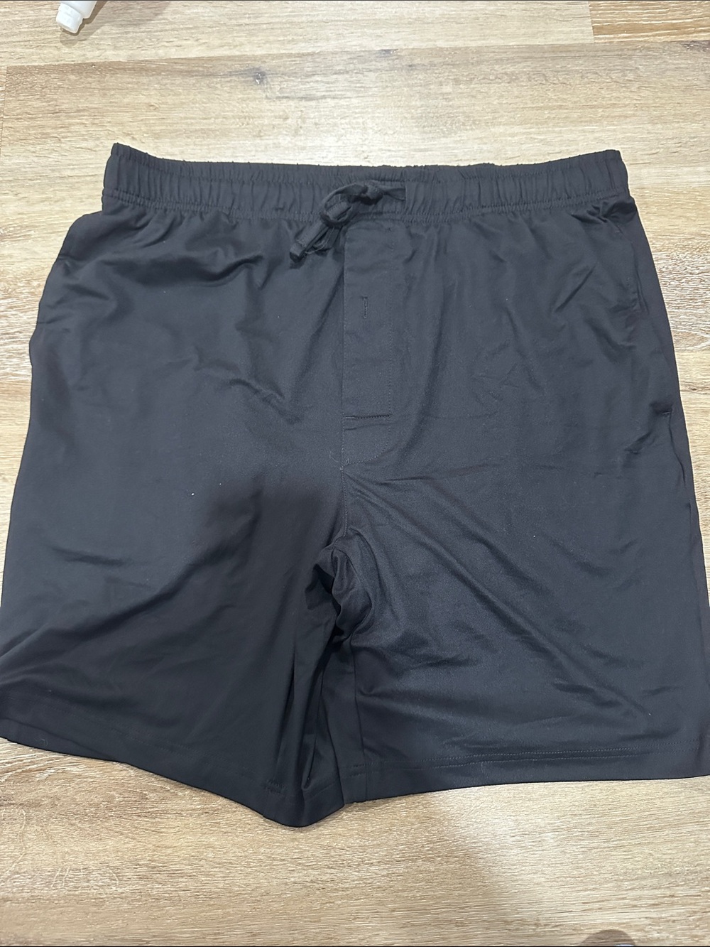 Men's Black Hanes men’s pajama lounge shorts